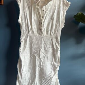 Anthropologie Cream Button-Up Blouse